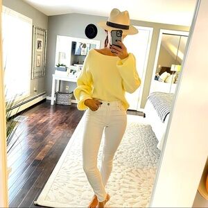 Garage white high rise skinny jeans size 00